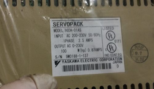 190-SGDA-01AS 二手安川驱动器