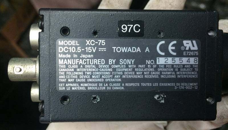 190-XC-75 二手索尼工业CCD相机