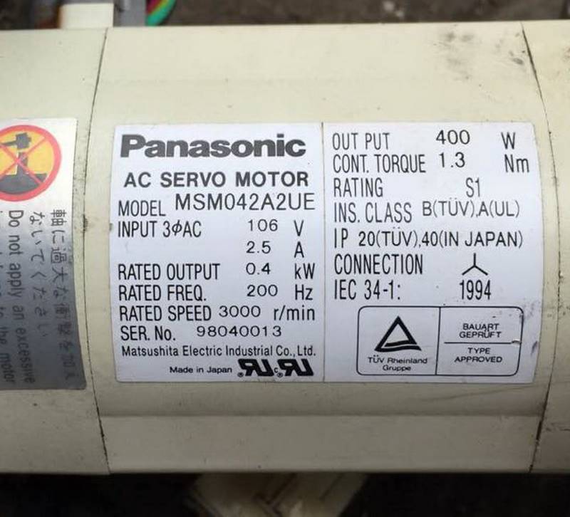 190-二手松下电机 MSM042A2UE 专业销售维修一体化
