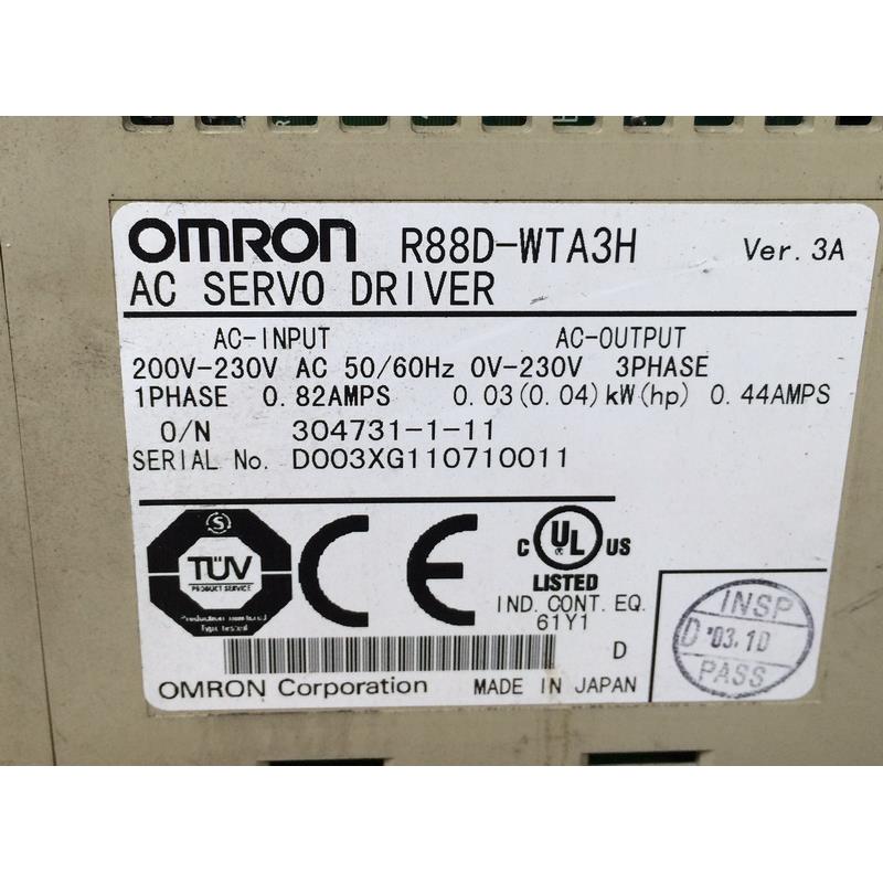 首单优惠-R88D-WTA3H 二手欧姆龙驱动器