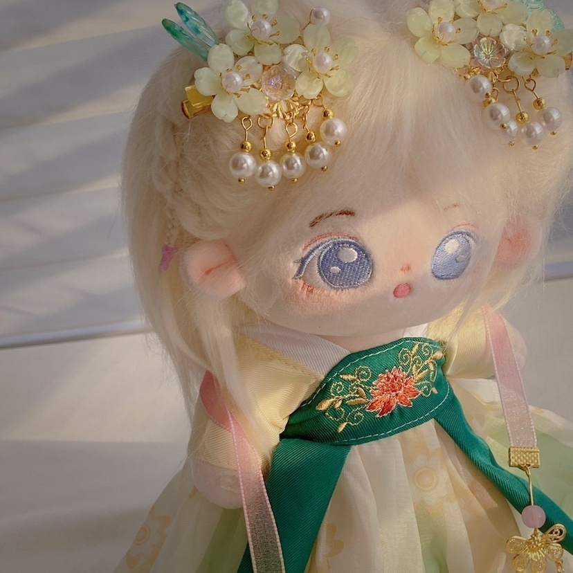 20cm通用娃衣复古风汉服四件套