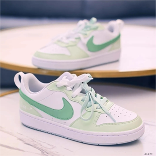 Court Nike Borough Low 球鞋 薄荷奶绿多巴胺清新低帮女板鞋 定制