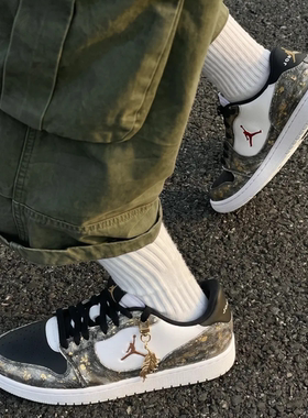 Jordan淘金热烫金男女低帮篮球鞋