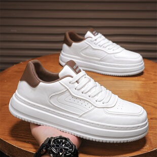 品牌男鞋2026新款春季休闲板鞋男款透气增高百搭运动时尚鞋复古男