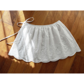 古苔「百搭小屁」春夏季 白色花边屁帘穿搭神器拯救普通穿搭可调节