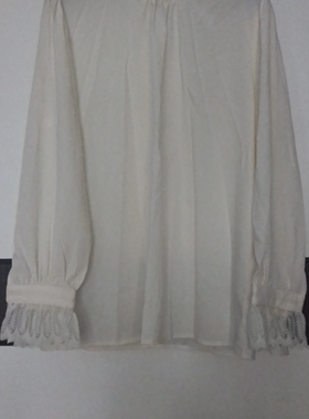 商场撤柜春秋夏百搭立领长袖白衬衫衬衣雪纺衫女孤品尖货不撞衫