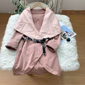 复古怀旧中长款 外套女秋