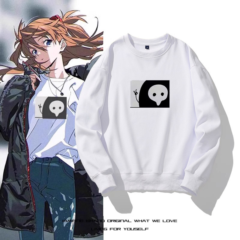 eva新世纪同款圆领长袖卫衣秋上衣明日香十八使徒衣服二次元服装