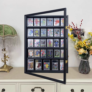 评级卡卡砖装裱框球星卡收纳展示柜足球球星卡展示盒