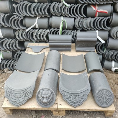 新品小青瓦瓦片古建瓦o仿古青瓦徽派马头墙瓦脊瓦老瓦片灰瓦小瓦