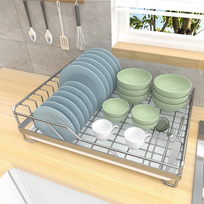 碗碟收纳架沥水碗架304不锈y钢厨房碗架置物架收纳架单层沥水碗架,厨房/烹饪用具,碗架,淘宝优惠券,粉丝福利购,淘宝优惠卷