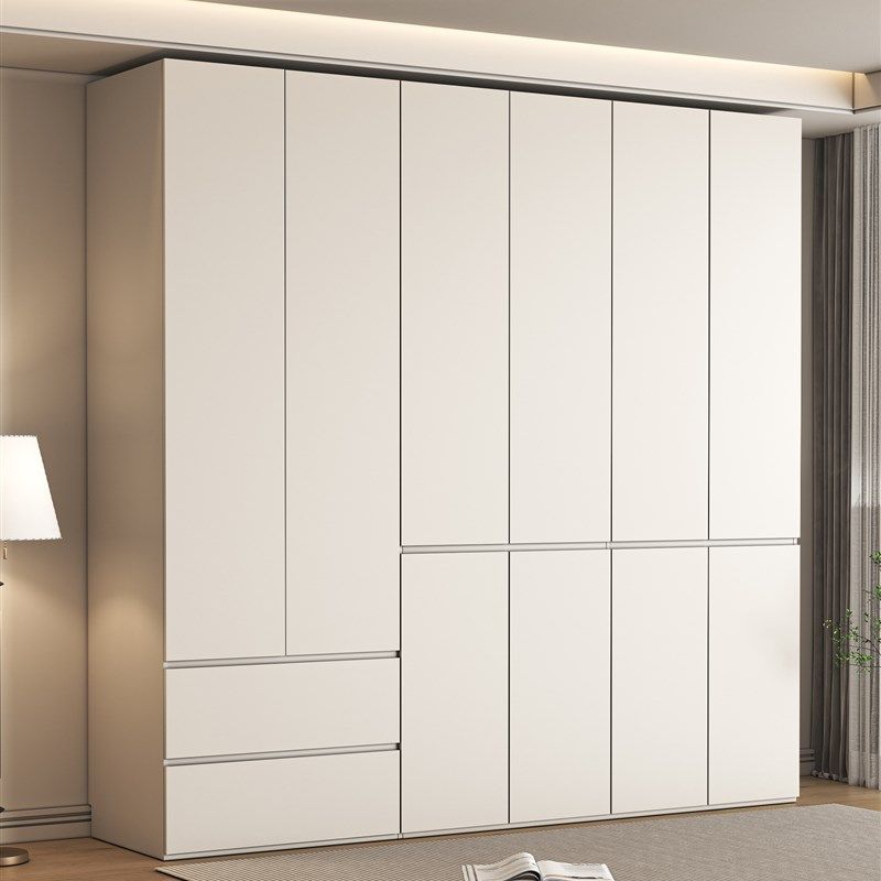 奶油白ENF级环保衣o柜家用卧室大衣橱现代简约2025爆款平开门柜子,住宅家具,独立衣柜,淘宝优惠券,粉丝福利购,淘宝优惠卷