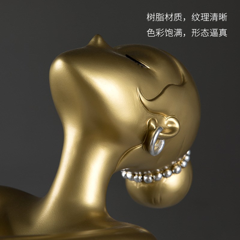 大型落地摆件客厅电视柜沙发旁玄关边艺术人物轻T奢家居软装饰品