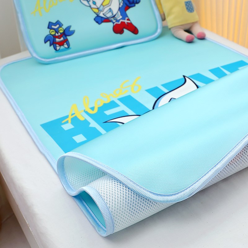 婴儿冰丝a凉席宝宝午睡幼儿园夏空调凉席垫子透气儿童床垫两件套