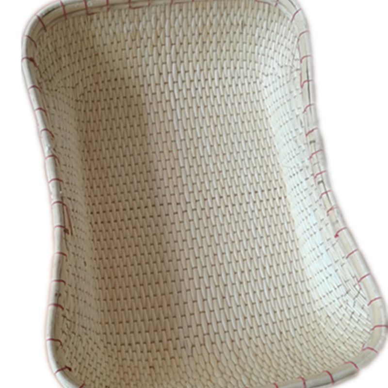 长方形大小号柳编笸箩簸箕u手工柳条编织馒头干果炒货收纳筐篮竹