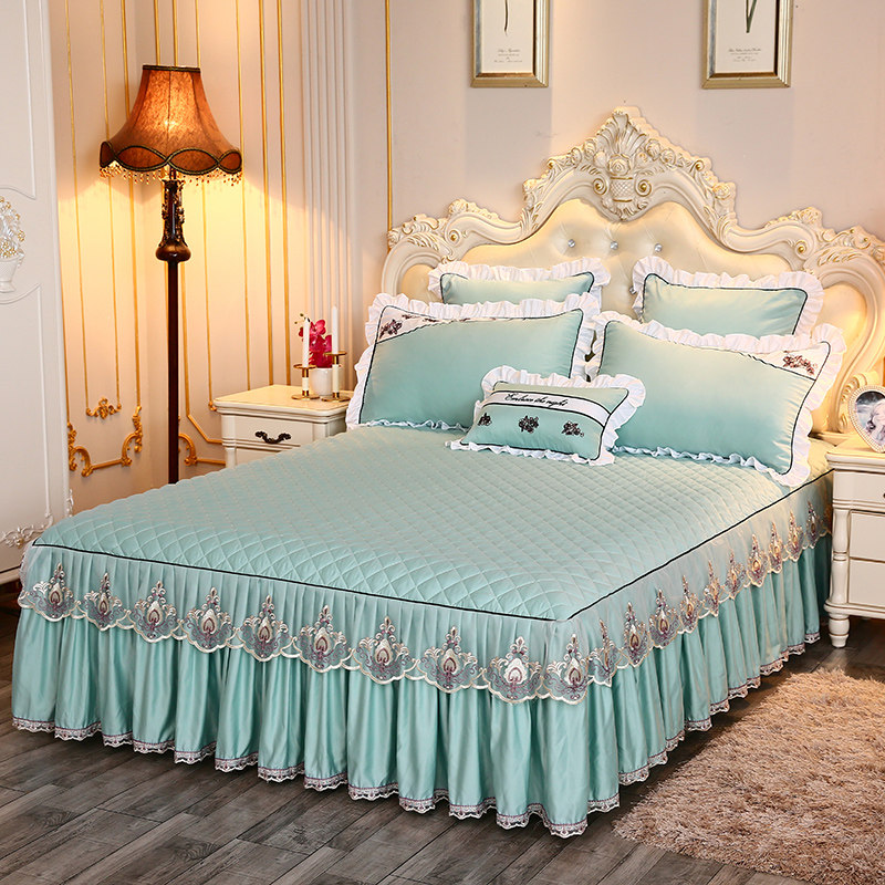 夏季蕾丝床罩床裙式单件夹棉加厚席梦思保护套防滑1.5m1.8m单双人|ruв категории постельные принадлежности, подзор - от Buy2taobao.com для оказания профессиональной услуги покупки агента Taobao