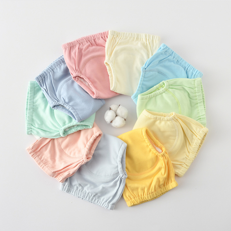 尿布裤宝宝男新生婴儿防水防漏隔尿纱布透气可洗儿童如厕训练学习