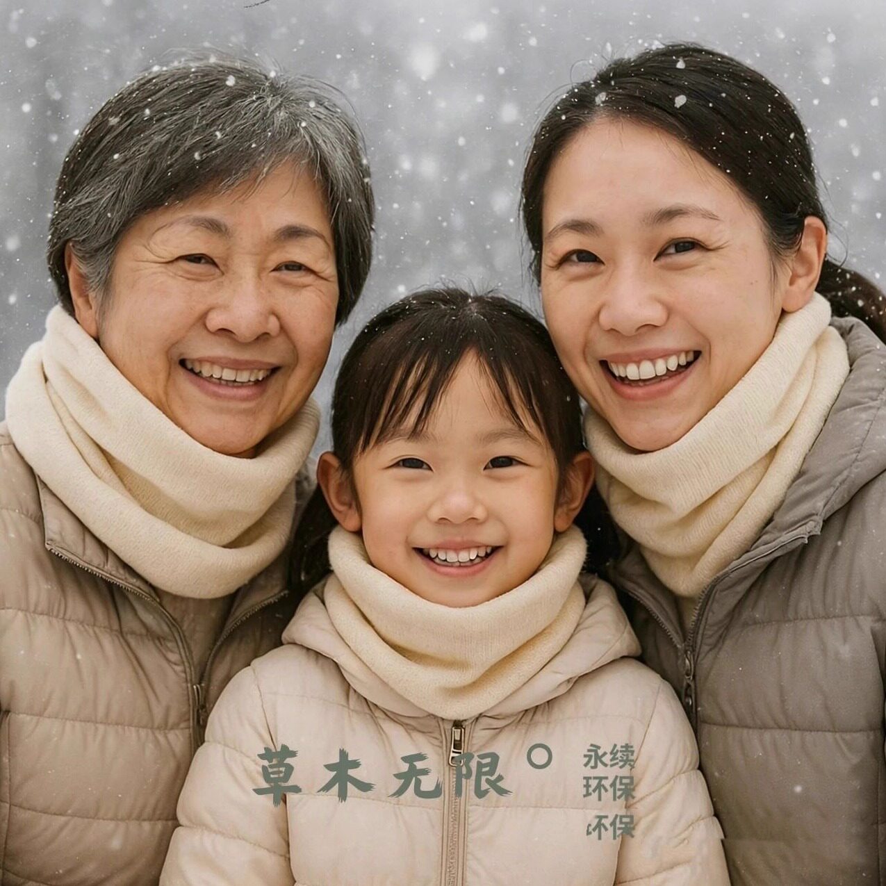 有机棉无染色围巾全棉女士春秋冬天护耳保暖围脖儿童围脖中老年人