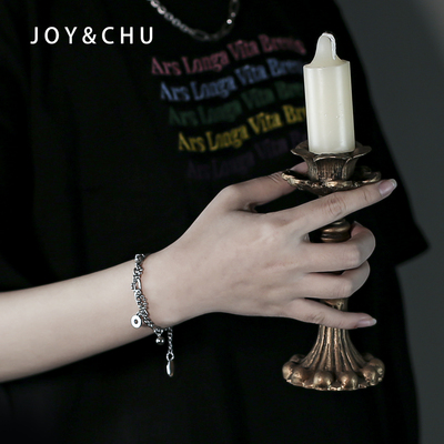 joychu男女钛钢无无性别手链