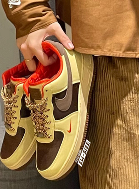 向往体育Nike耐克Air Force 1男子空军AF1低帮复古板鞋HQ3447-222