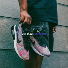 向往体育Nike/耐克Air Max Flyknit Racer男彩虹编织气垫鞋DJ6106