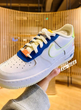 向往体育 Nike/耐克Air Force 1女子AF1小清新空军板鞋FB1393-111