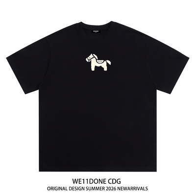 WE11DONECDGE小马印花短袖t恤