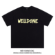 高街重磅宽松纯棉短袖 WE11DONE CDG小众潮牌WELLDONE美式 t恤男女