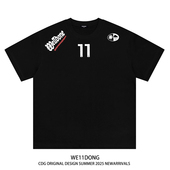 WE11DONE T恤 WELLDONE重磅男女宽松短袖 CDG夏季 小众潮牌高街美式