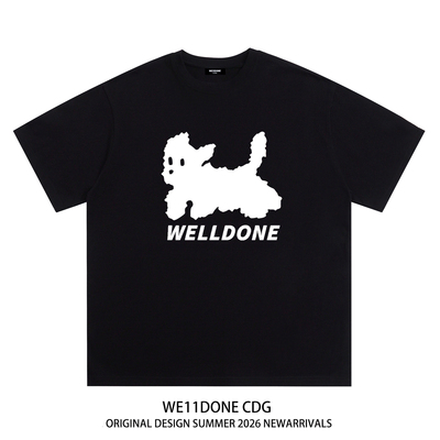 WE11DONECDG重磅纯棉短袖t恤
