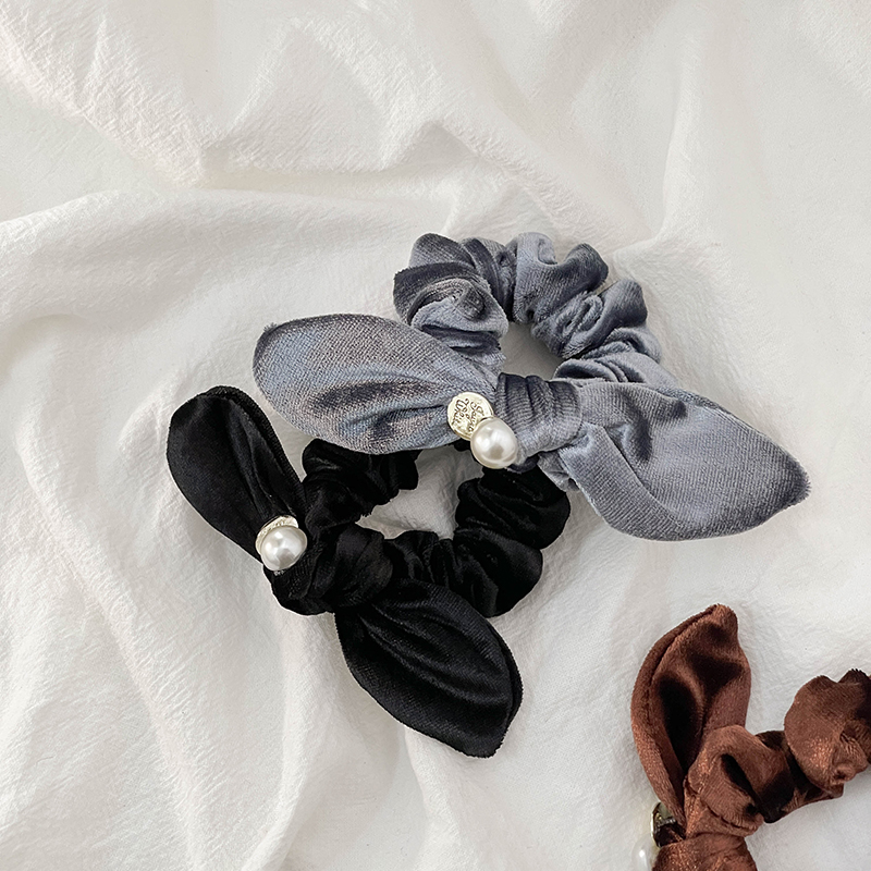 【28元任选2件 送1件】品牌撤柜清仓~丝绒蝴蝶结小肠发圈扎马尾绳