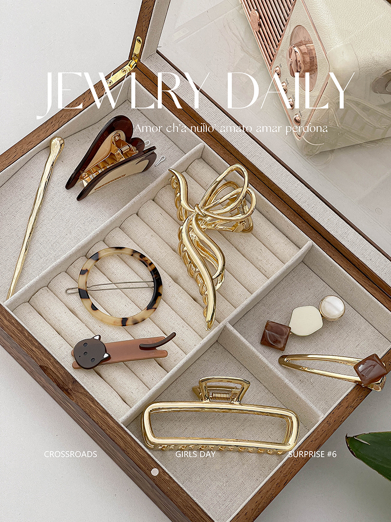 小众高级醋酸发饰通勤高使用率抓夹盘发鲨鱼夹韩国东大门个性发夹