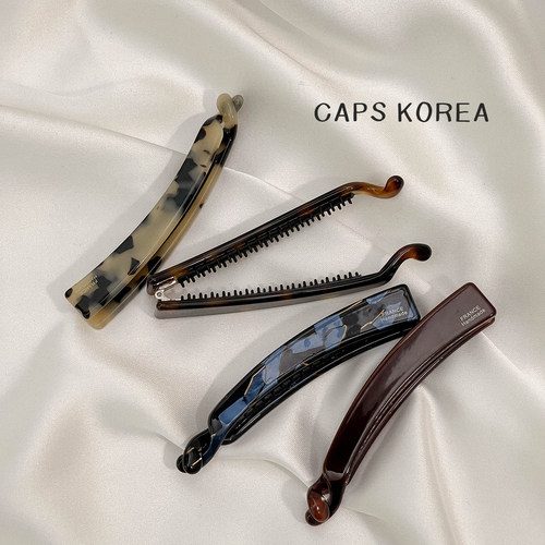 CAPS KOREA ｜韩国进口超紧实发量少小号后脑勺马尾发夹香蕉夹子
