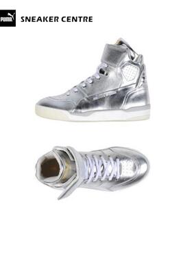 Puma OG x AMQ MOVE MID 彪马黑标限量高帮全牛皮 液态银 原3399