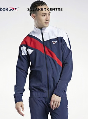 Reebok Classics Vector 锐步联名款拉链立领长袖运动夹克外套