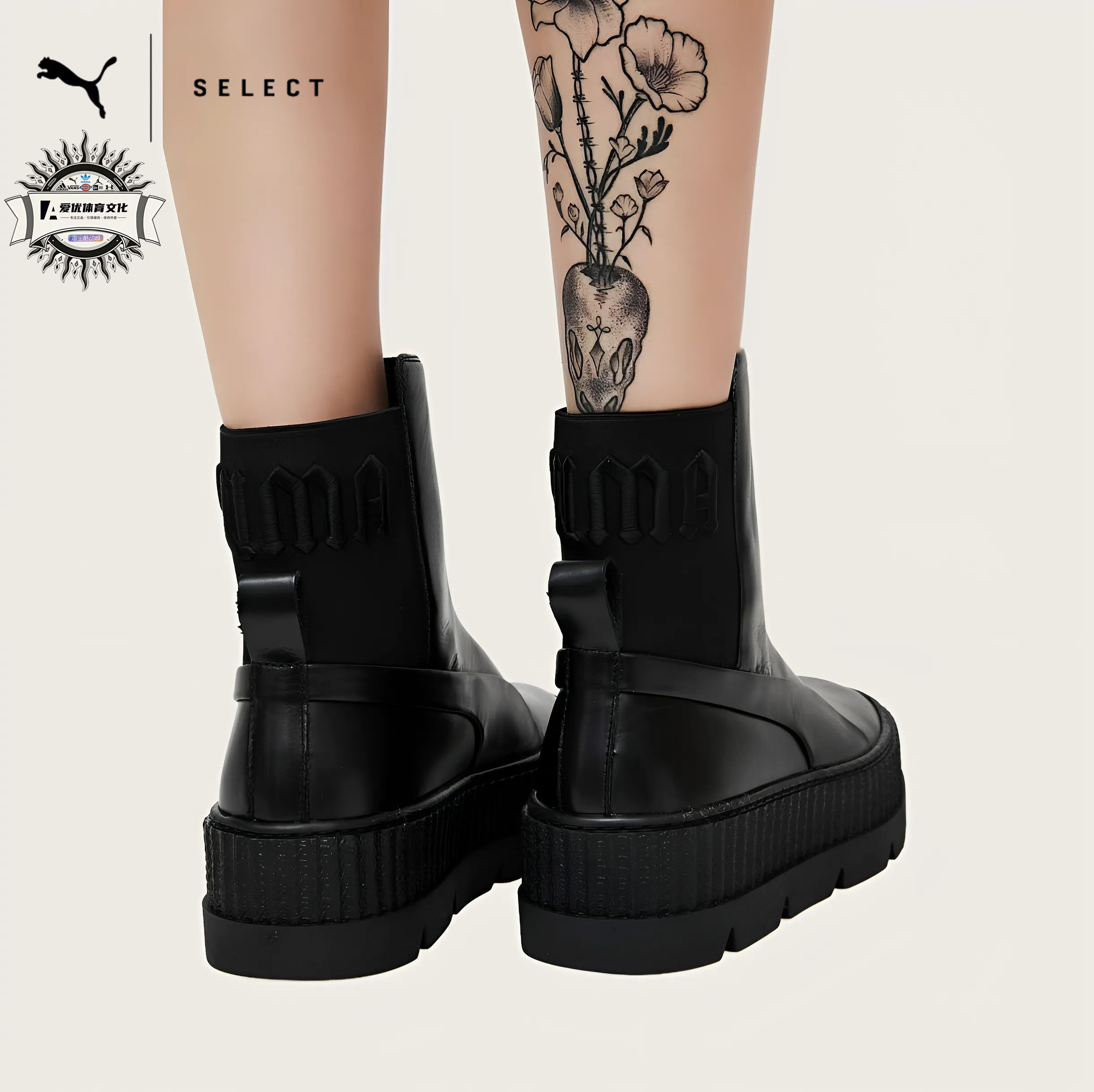 F/ENTY PUMA OG RIHANNA CHELSEA SNEAKER BOOT男女秋冬中帮皮靴