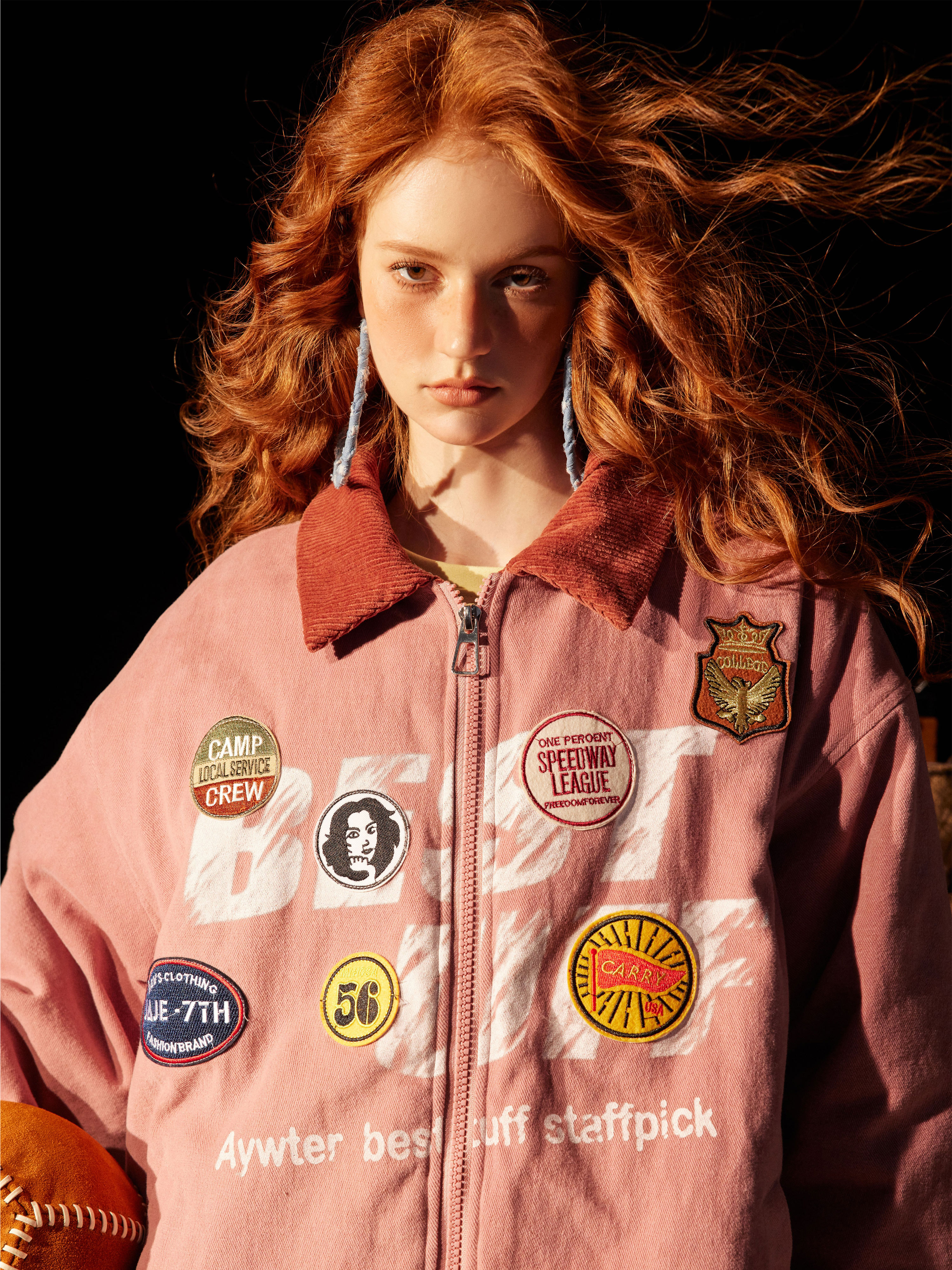 加厚冬季情侣款棉服复古