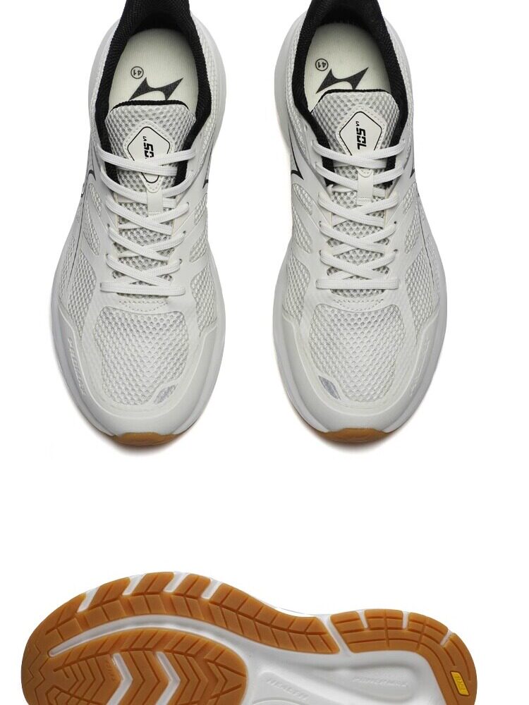 White shoes, Haier's running shoes, track and field training competitions, men's and women's exam shoes, high elasticity mesh casual sports shoes