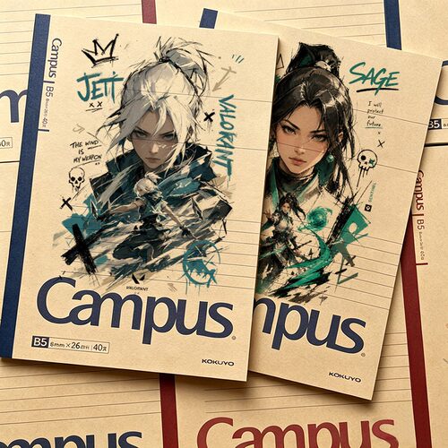 KOKUYO国誉campus笔记本瓦罗兰特限定痛本无畏契约B5牛皮纸记事本