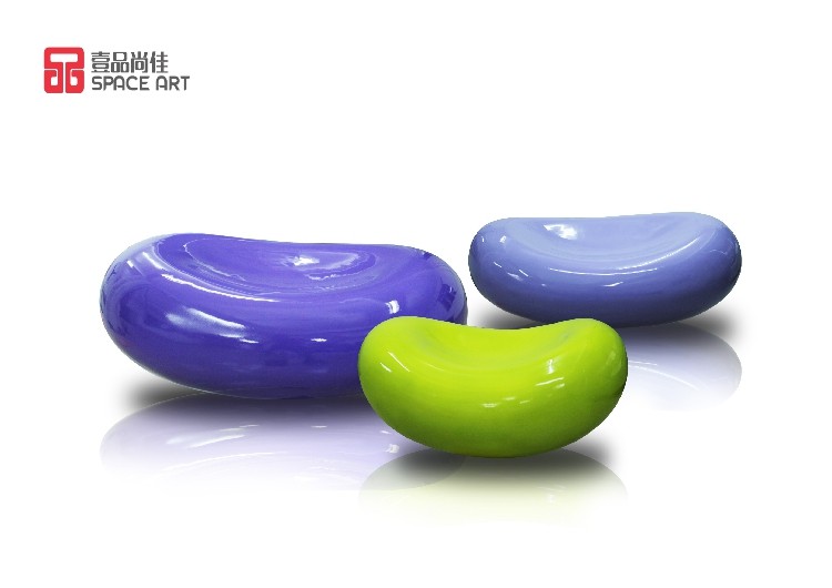 FRP Rest chair Market square hotel Pebble Sleek shape Leisure chair modern Home Furnishing ornamentin the Home accessories , Creative Jewelry , Twisted sculpture  category - from Buy2taobao.com to provide professional Taobao agent buy service