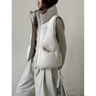 高级感极简风百搭羽绒马甲女2025秋冬新款 坎肩外套 超好看90绒无袖
