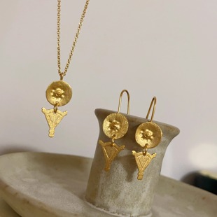 Apres Ski小众耳环镀金文艺复古时髦【爱在西元前】天秤座耳环