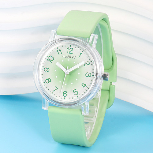 高颜值撞色可爱静音防水夜光手表