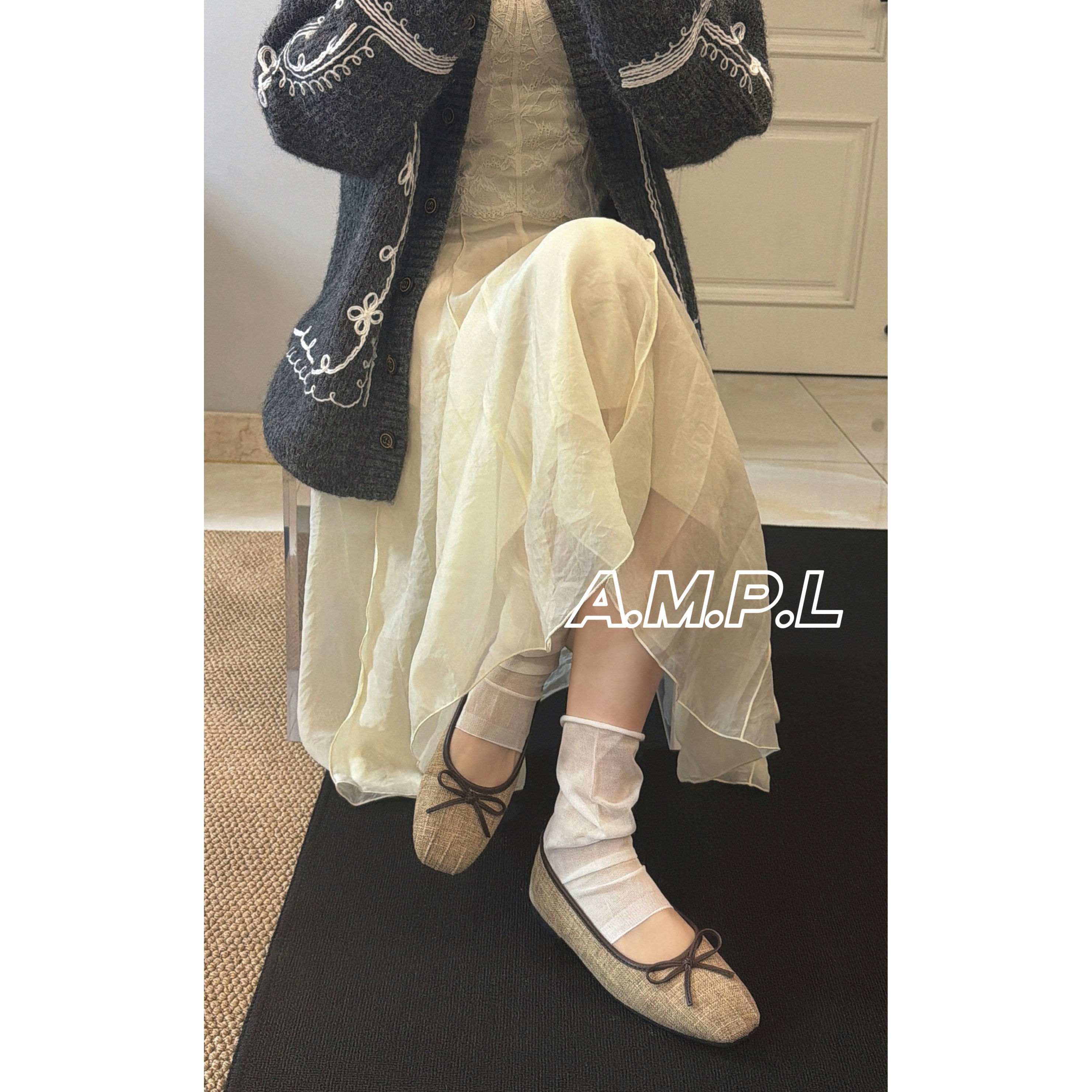 AMPL~新款小香风平底单鞋