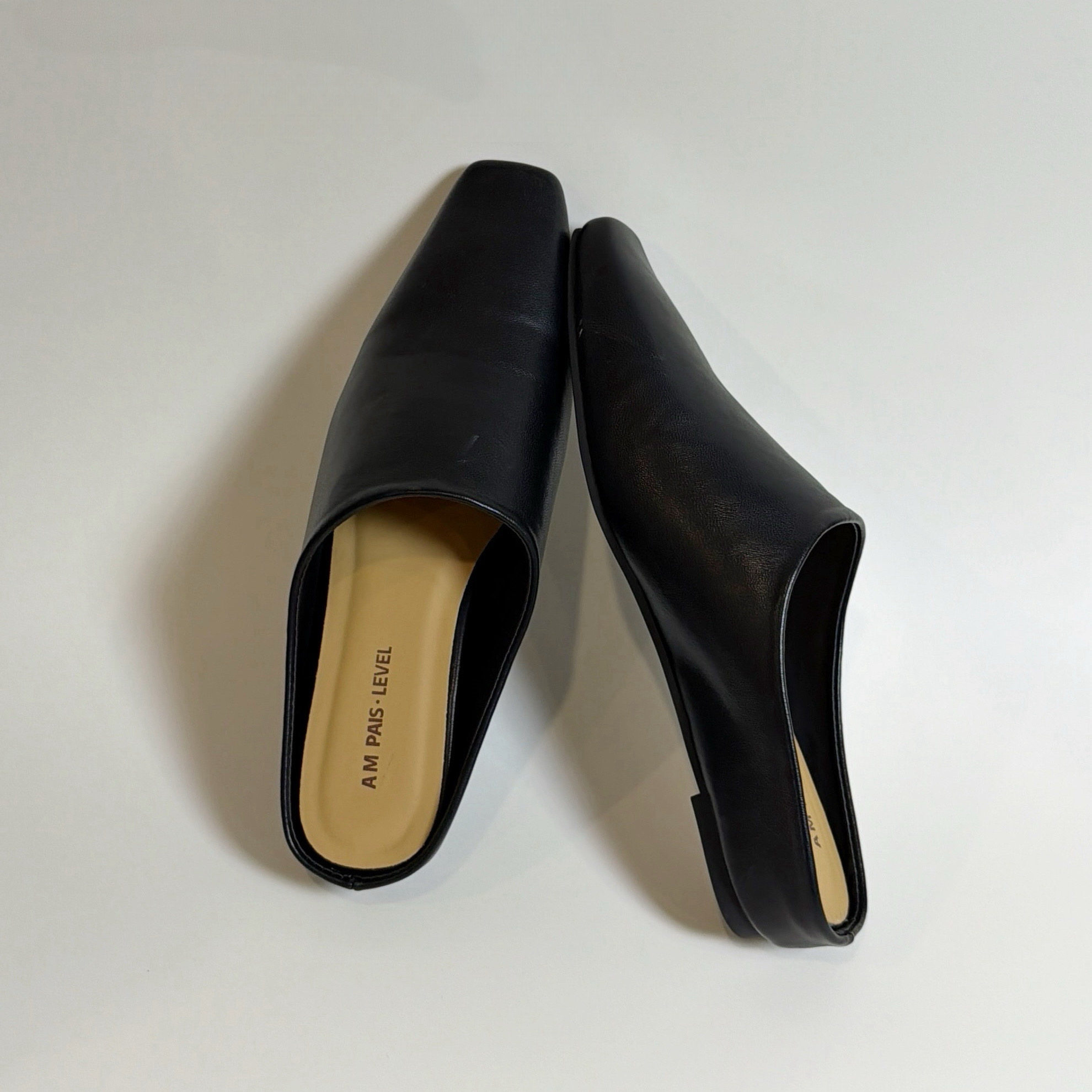 真皮版~AMPL26春夏新款牛胎皮复古包头拖女外穿内增高平底勃肯鞋