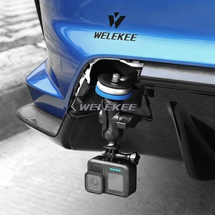 影石 适用大疆 赛车 贴地飞行视角 车载gopro运动相机拖车钩支架