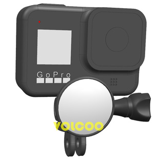 适用dji影石gopro9翻转屏前置彩屏自拍vlog小圆镜拍摄取景器678
