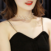 choker Pearl Net Red Clavicle chain Necklace A collar for a horse Neck strap Simple tide temperament clavicle have cash less than that is registered in the accounts Neck chain