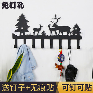 门后挂钩挂衣架挂钩壁挂衣帽钩墙上粘钩强力承重挂衣钩置物架免钉