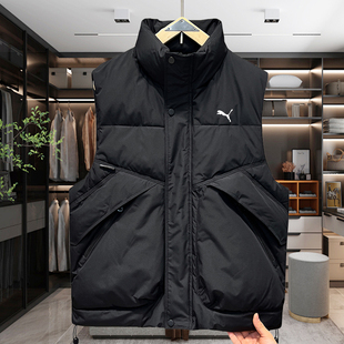 羽绒马甲立领加厚马家工装 男士 马夹情侣休闲保暖坎肩外套 新款 冬季